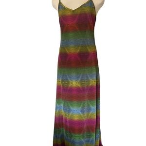 Y2K rainbow dress sz Small (tall)